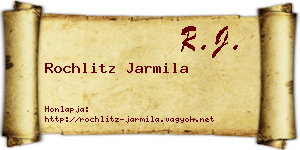 Rochlitz Jarmila névjegykártya
